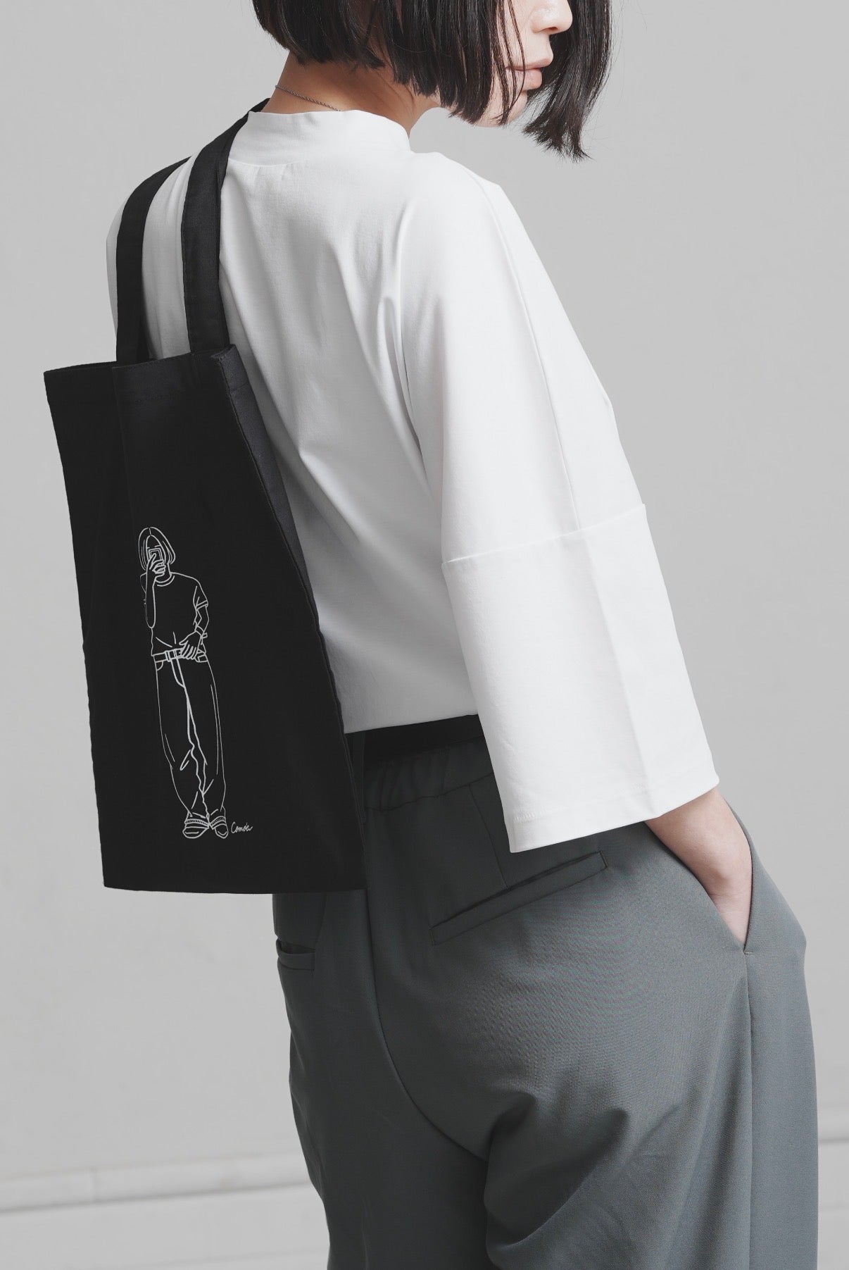 【Restock】Minimal Stitch 7-Sleeve Tee　(Ecru)
