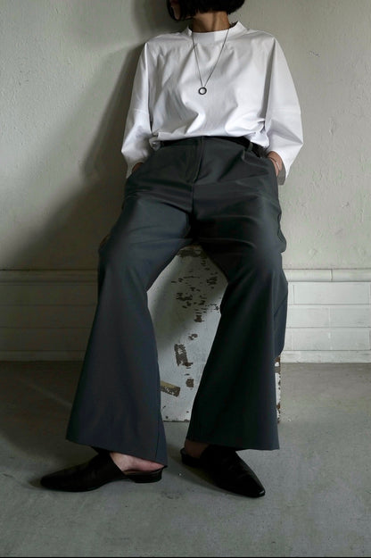 【Pre-order Item】Vertical straight wide pants