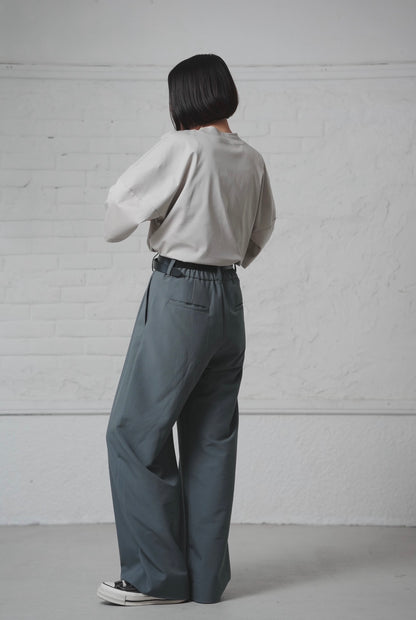【Pre-order Item】Vertical straight wide pants