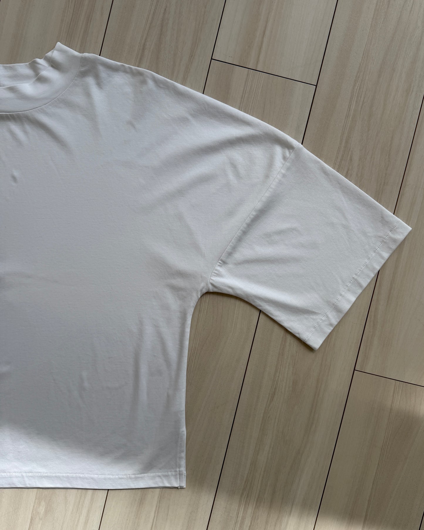 Minimal Stitch 7-Sleeve Tee　(black)