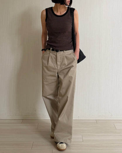【Pre-order Item】Wide Straight Chino