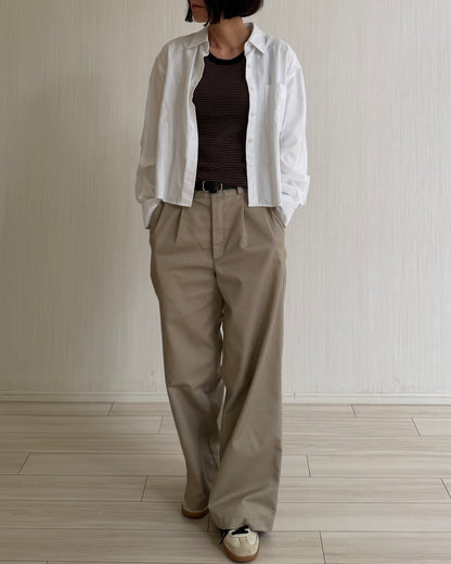 【Pre-order Item】Wide Straight Chino