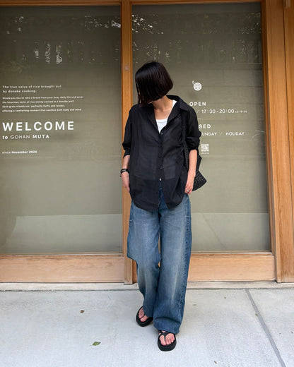 【pre-order】Oversized Sheer Shirt