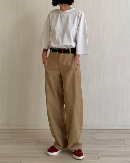 【Restock】Minimal Stitch 7-Sleeve Tee　(Ecru)