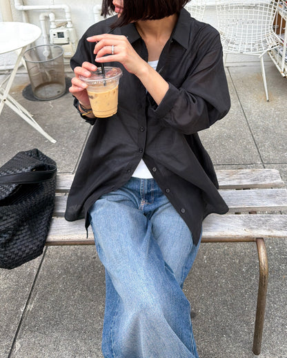 【pre-order】Oversized Sheer Shirt