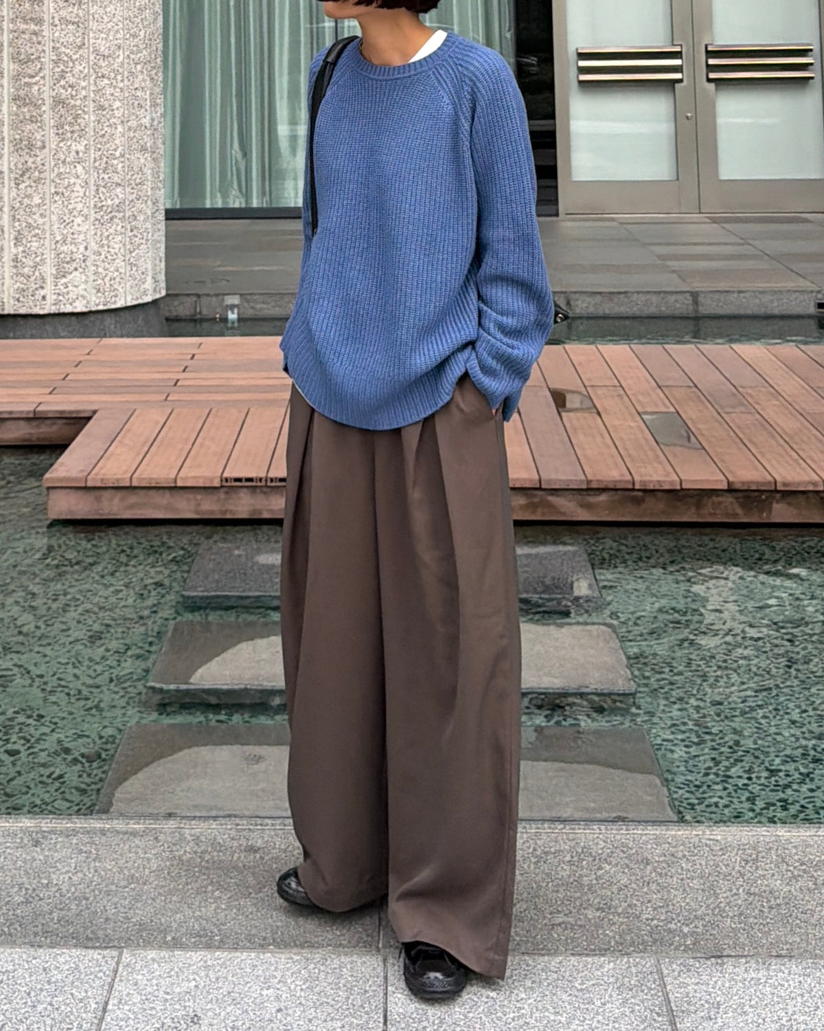 【pre-order】Cashmere Blend Knit (Cobalt Blue)