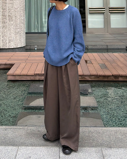 【pre-order】Cashmere Blend Knit (Cobalt Blue)