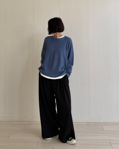 【pre-order】Cashmere Blend Knit (Cobalt Blue)