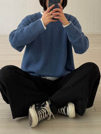 【pre-order】4-Tuck Wide Slacks