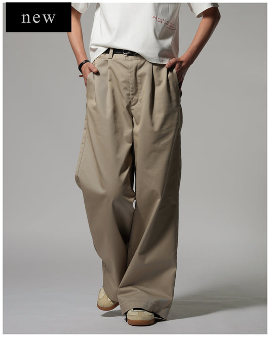 【Pre-order Item】Wide Straight Chino